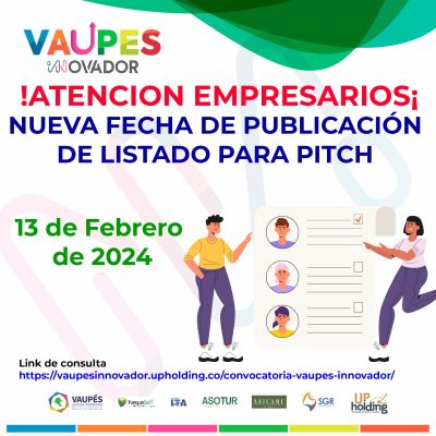 Nueva fecha de publicación de listado para Pitch